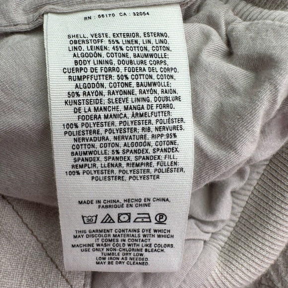 NWOT Anthropologie Hei Hei Itinerary Quilted Bomber Jacket Oatmeal Lined Large - Picture 16 of 16